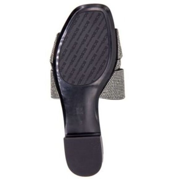 BCBGENERATION Womens Black Kandace Square Toe Slip On Slide Sandals 6.5 M - Picture 4 of 4